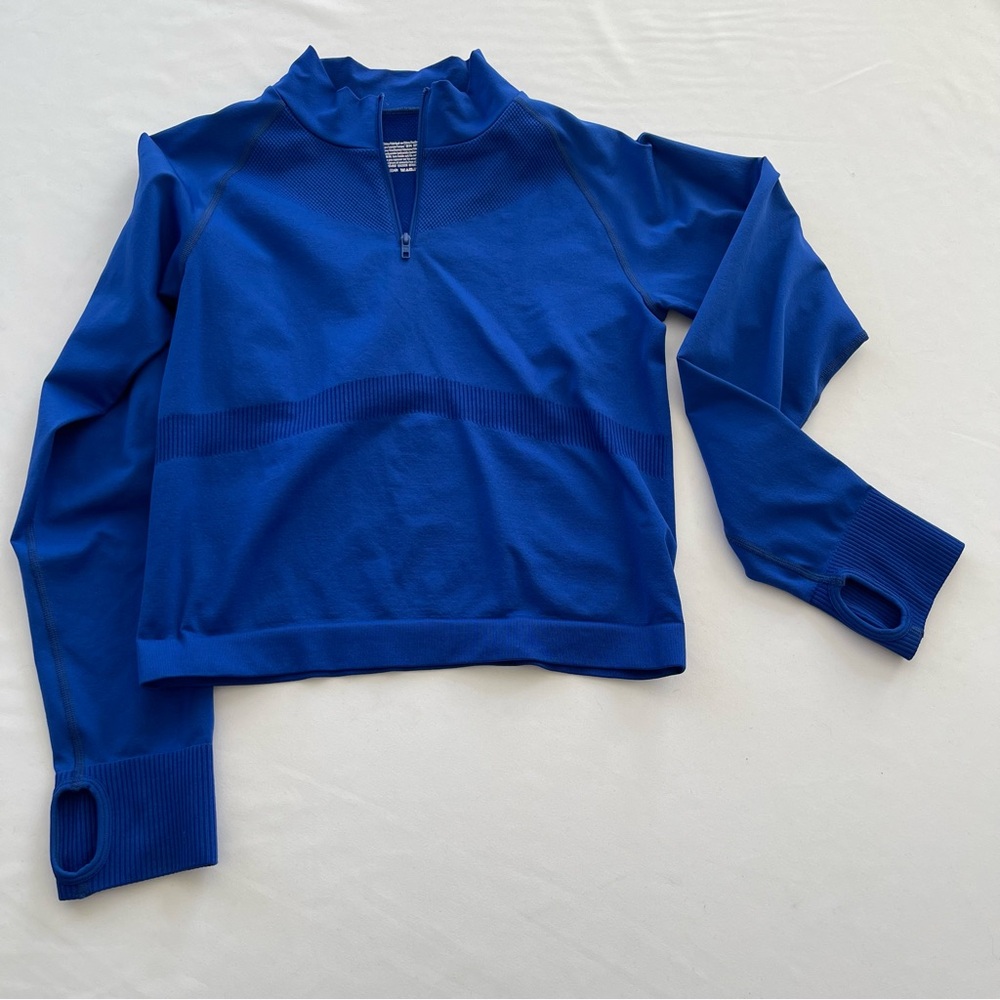 NWOT Victoria’s Secret PINK Active quarter zip crop pullover M L